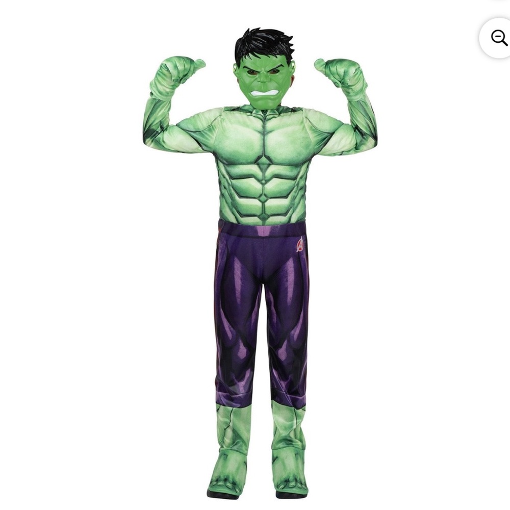 NWT Marvel Hulk Kids Costume